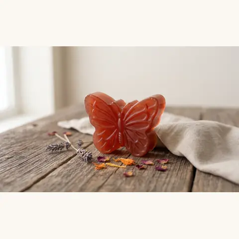 Mariposa de jabón natural hecha a mano con ingredientes botánicos – DulNat