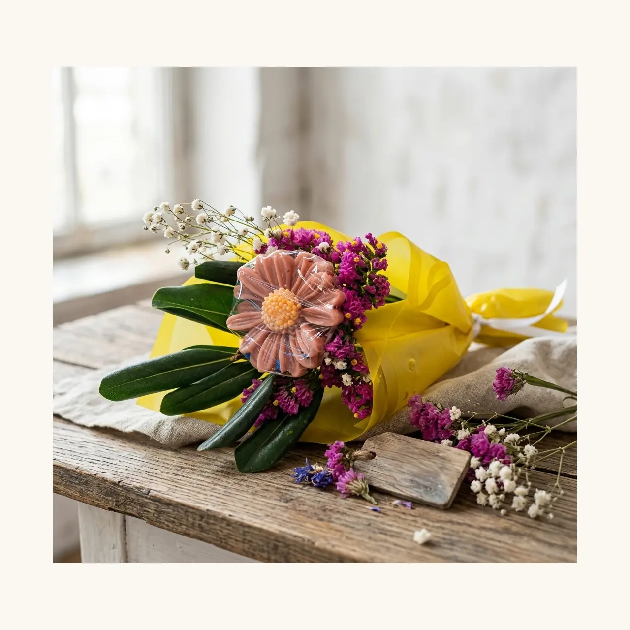 Arreglo floral de jabones naturales artesanales para regalo único – DulNat Guanajuato