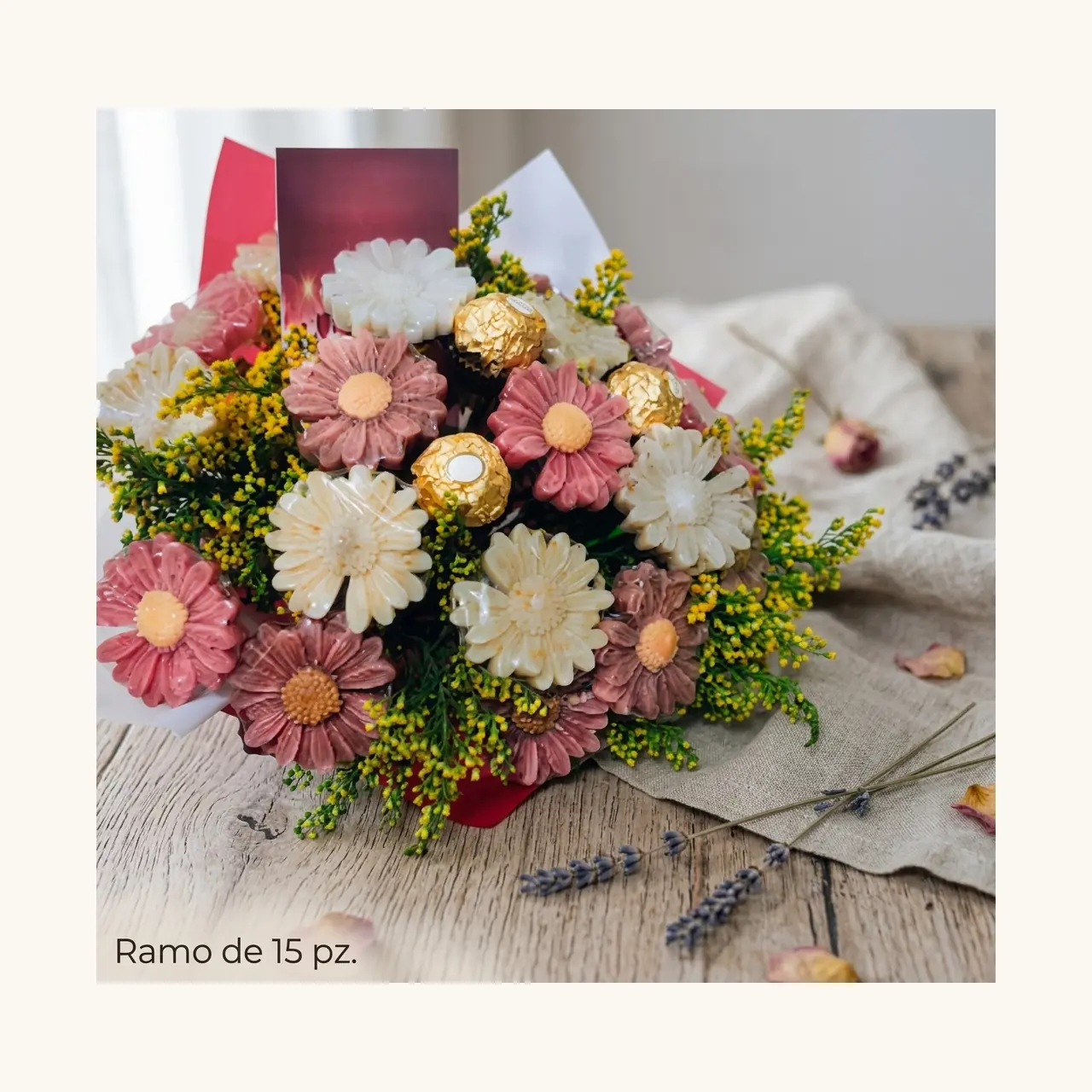 Arreglo floral artesanal de jabones botánicos premium para regalo – DulNat Detalles